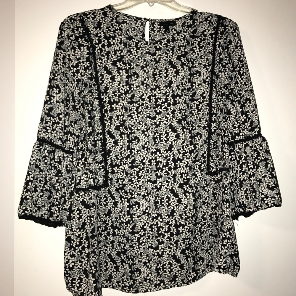 Floral peasant top